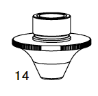 Amada® 4 mm Chrome Plated Double Clean Cut Nozzle - 71341728, 1576280A, 71555121, D4.0CC