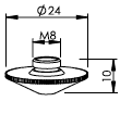 Trumpf® 24 mm Dia X 10 mm H 1 mm Nozzle - 124562, 237498